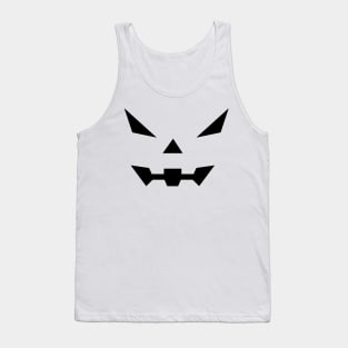 Spooky Vampire Halloween Pumpkin Face Tank Top